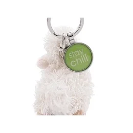 Porta-Chaves Ovelha Branca Wooly Gang 2 Nici 7cm