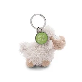 Porta-Chaves Ovelha Branca Wooly Gang 2 Nici 7cm