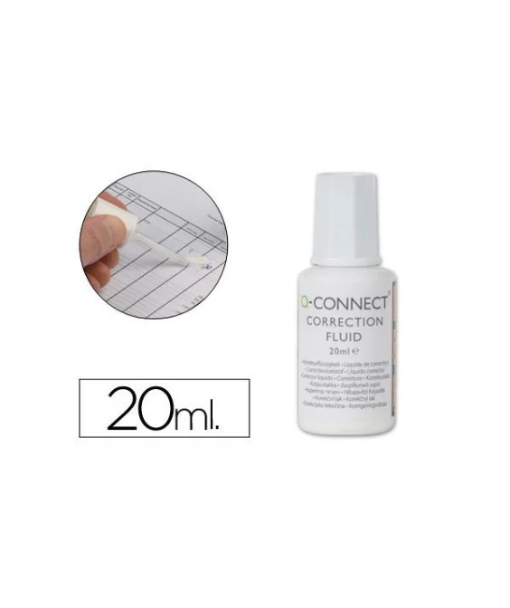 Frasco Corrector com Pincel Q-Connect 20ml 10507 Frasco Corrector com Pincel Q-Connect 20ml 10507