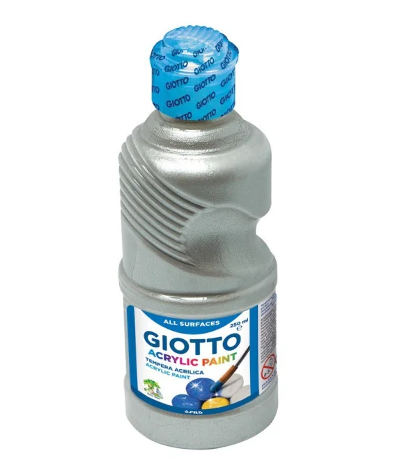 Frasco Guache Acrílico Giotto 250 ml 533900 Prateado Frasco Guache Acrílico Giotto 250 ml 533900 Prateado