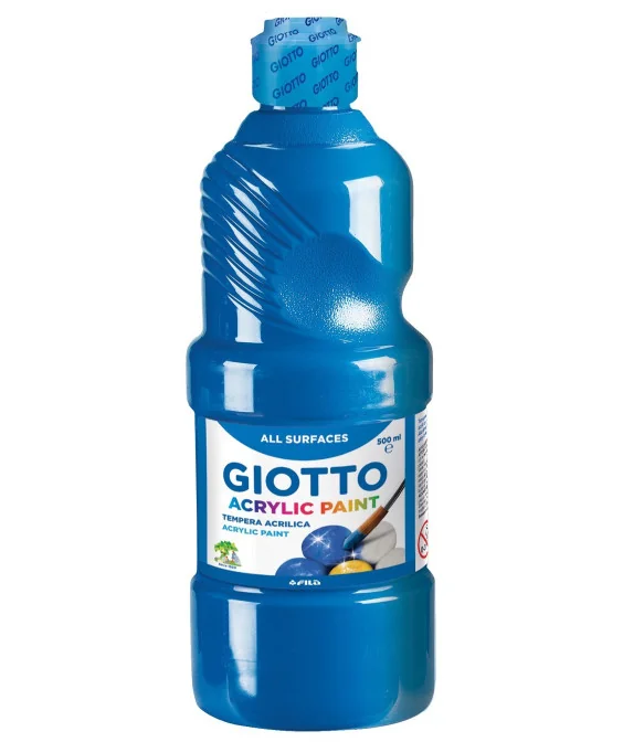 Frasco Guache Acrílico Giotto 500 ml 533715 Azul Frasco Guache Acrílico Giotto 500 ml 533715 Azul
