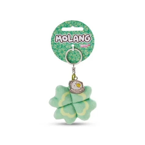 Porta-Chaves Trevo Pendente Molang Nici 7cm Porta-Chaves Trevo Pendente Molang Nici 7cm