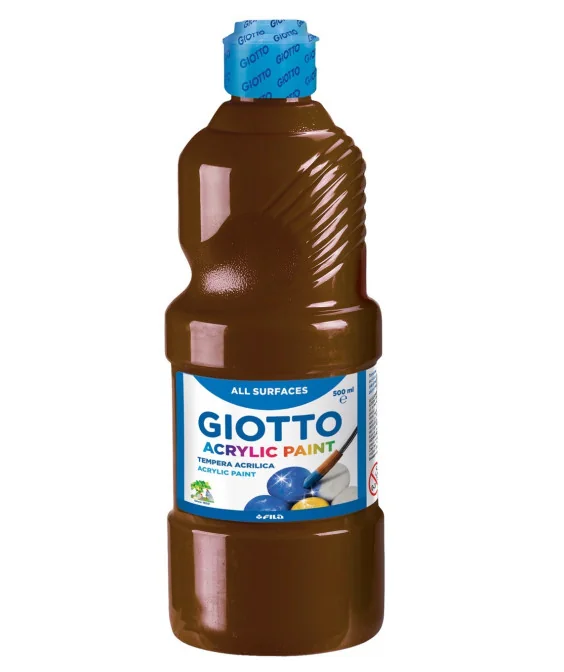 Frasco Guache Acrílico Giotto 500 ml 533728 Castanho Frasco Guache Acrílico Giotto 500 ml 533728 Castanho