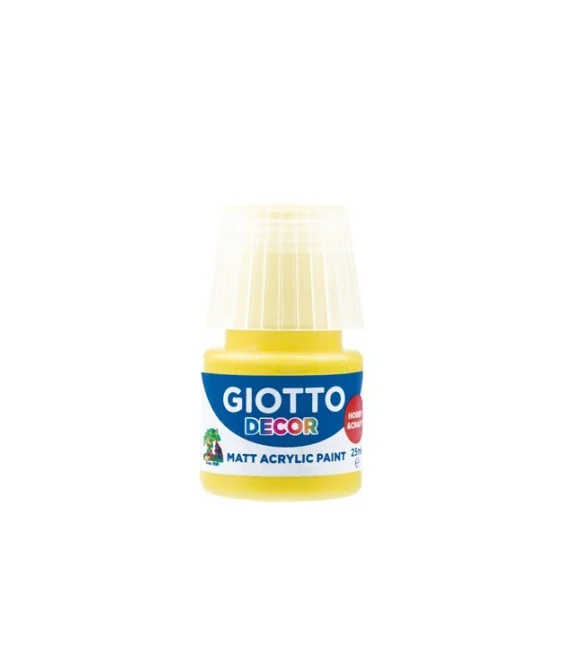 Frasco Guache Acrílico Giotto Decor 25 ml 538102 Amarelo Frasco Guache Acrílico Giotto Decor 25 ml 538102 Amarelo