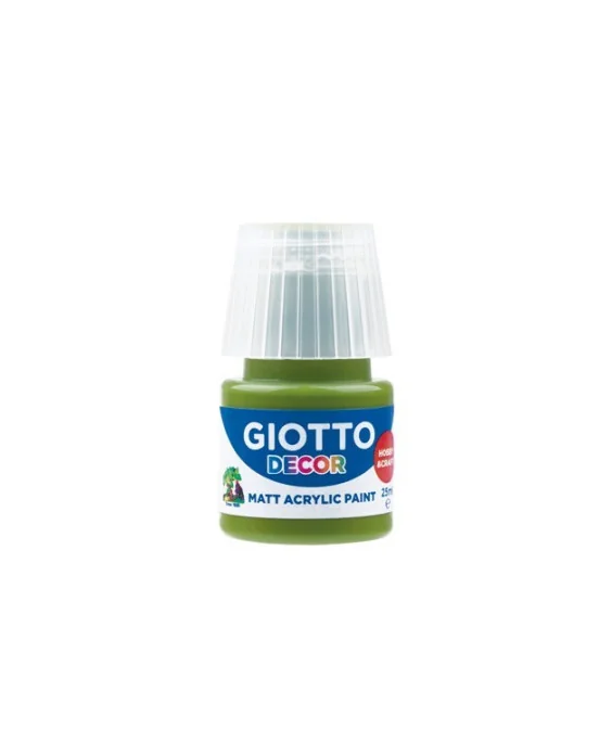 Frasco Guache Acrílico Giotto Decor 25 ml 538112 Verde Oliva Frasco Guache Acrílico Giotto Decor 25 ml 538112 Verde Oliva