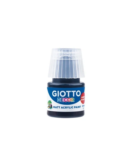 Frasco Guache Acrílico Giotto Decor 25 ml 538124 Preto Frasco Guache Acrílico Giotto Decor 25 ml 538124 Preto