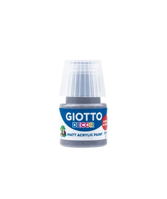 Frasco Guache Acrílico Giotto Decor 25 ml 538134 Cinza Escuro Frasco Guache Acrílico Giotto Decor 25 ml 538134 Cinza Escuro