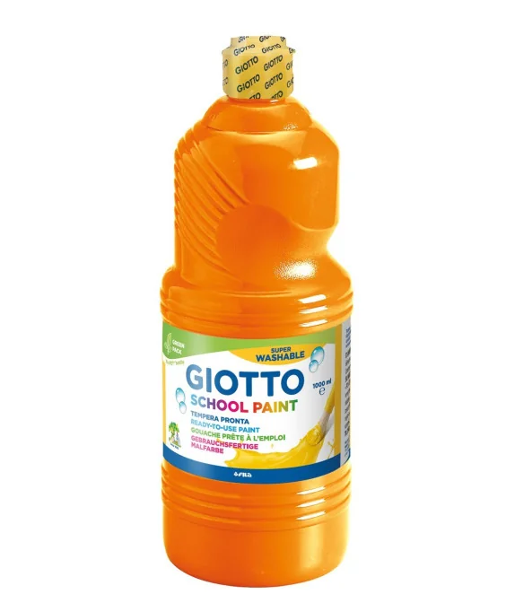 Frasco Guache Escolar Giotto 1000 ml 535505 Laranja Frasco Guache Escolar Giotto 1000 ml 535505 Laranja
