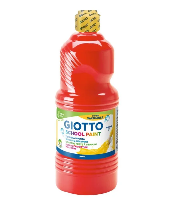 Frasco Guache Escolar Giotto 1000 ml 535508 Vermelho Escarlate Frasco Guache Escolar Giotto 1000 ml 535508 Vermelho Escarlate