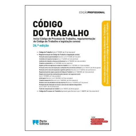 9789720006400 - Código do Trabalho 9789720006400 - Código do Trabalho