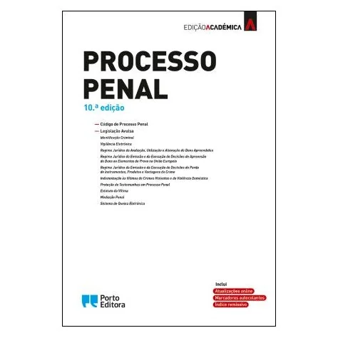 9789720005526 - Processo Penal - Edição Académica 9789720005526 - Processo Penal - Edição Académica