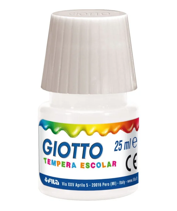 Frasco Guache Escolar Giotto 25 ml 356901 Branco Frasco Guache Escolar Giotto 25 ml 356901 Branco