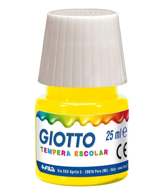 Frasco Guache Escolar Giotto 25 ml 356902 Amarelo Frasco Guache Escolar Giotto 25 ml 356902 Amarelo