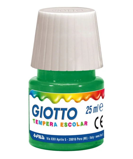 Frasco Guache Escolar Giotto 25 ml 356913 Verde Esmeralda Frasco Guache Escolar Giotto 25 ml 356913 Verde Esmeralda
