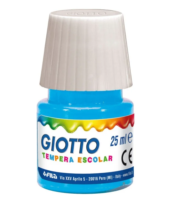 Frasco Guache Escolar Giotto 25 ml 356915 Azul Cyan Frasco Guache Escolar Giotto 25 ml 356915 Azul Cyan
