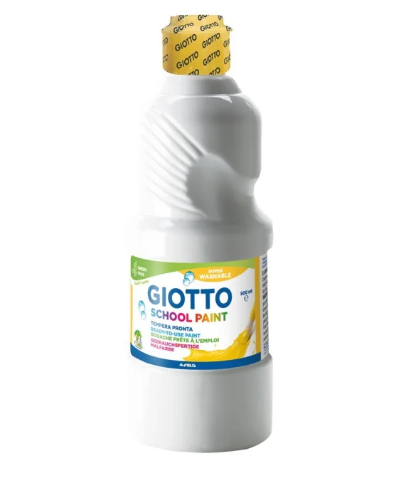 Frasco Guache Escolar Giotto 500 ml 535301 Branco Frasco Guache Escolar Giotto 500 ml 535301 Branco