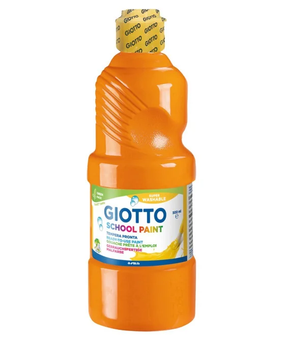 Frasco Guache Escolar Giotto 500 ml 535305 Laranja Frasco Guache Escolar Giotto 500 ml 535305 Laranja