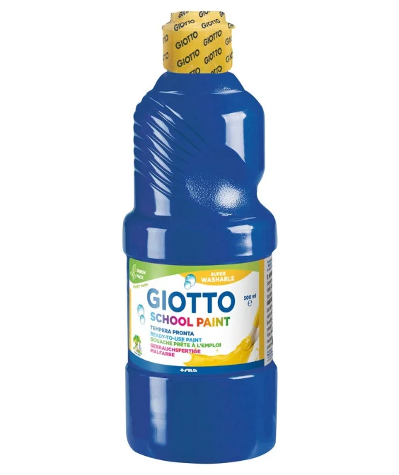Frasco Guache Escolar Giotto 500 ml 535317 Azul Ultramar Frasco Guache Escolar Giotto 500 ml 535317 Azul Ultramar