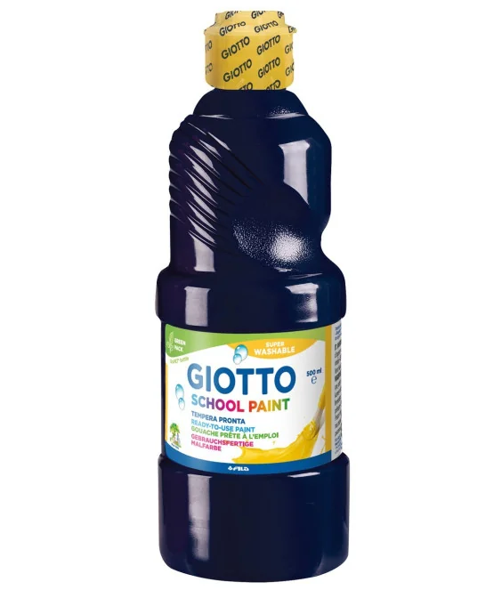 Frasco Guache Escolar Giotto 500 ml 535324 Preto Frasco Guache Escolar Giotto 500 ml 535324 Preto