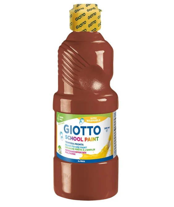 Frasco Guache Escolar Giotto 500 ml 535328 Castanho Frasco Guache Escolar Giotto 500 ml 535328 Castanho