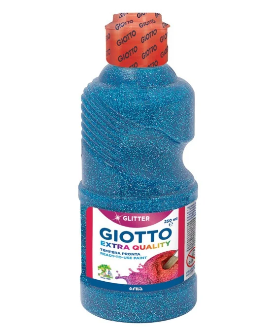 Frasco Guache Glitter Giotto 250 ml 531204 Azul Frasco Guache Glitter Giotto 250 ml 531204 Azul