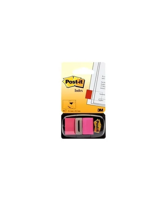 Index Post-it c/ Dispensador 680-21 Rosa Fluor Index Post-it c/ Dispensador 680-21 Rosa Fluor