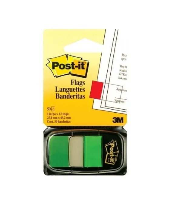 Index Post-it c/ Dispensador 680-3 Verde Index Post-it c/ Dispensador 680-3 Verde
