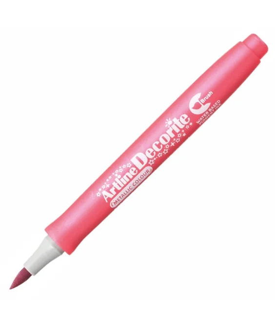 Marcador Artline Decorite Brush Metalizado Rosa Marcador Artline Decorite Brush Metalizado Rosa