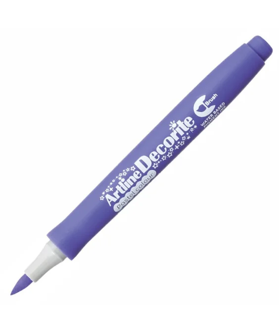 Marcador Artline Decorite Brush Pastel Violeta Marcador Artline Decorite Brush Pastel Violeta