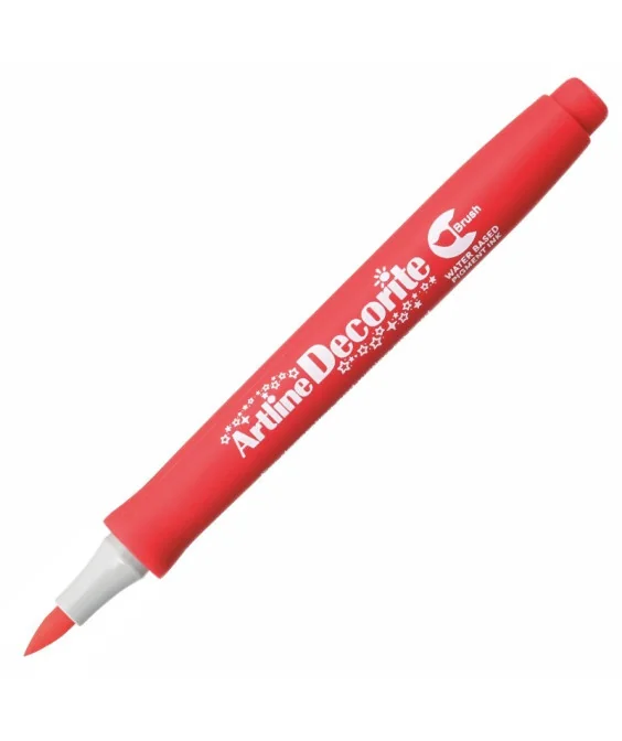 Marcador Artline Decorite Brush Vermelho Marcador Artline Decorite Brush Vermelho