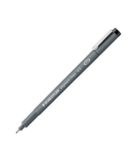 Marcador Calibrado Staedtler 308 Pigment Liner Preto 0,5mm Marcador Calibrado Staedtler 308 Pigment Liner Preto 0,5mm