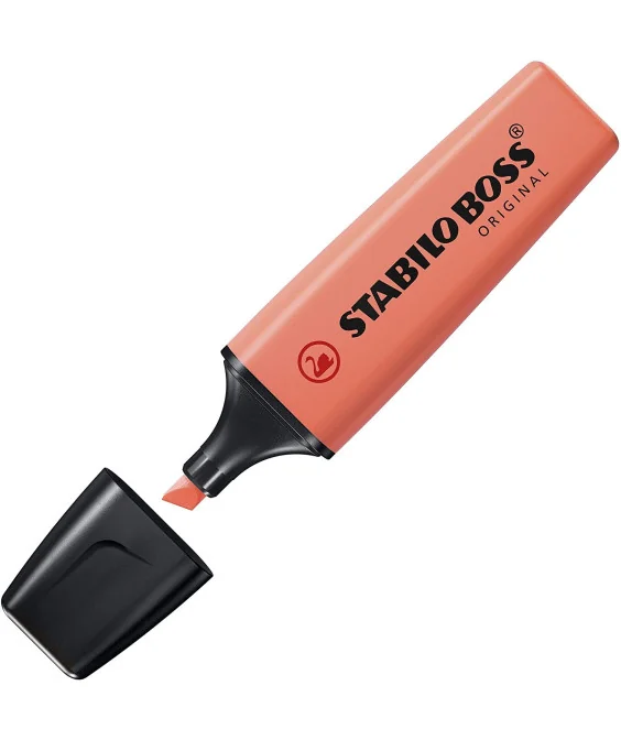 Marcador Fluorescente Pastel Stabilo Boss 70/140 Coral Marcador Fluorescente Pastel Stabilo Boss 70/140 Coral