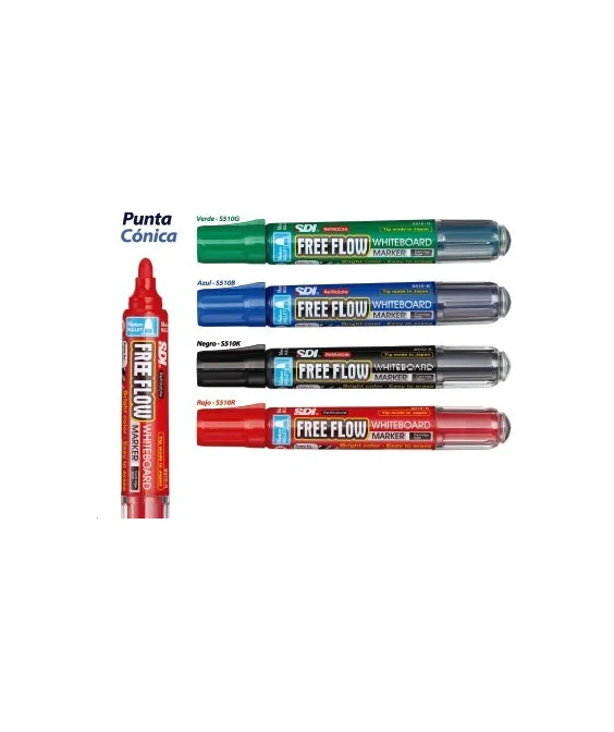 Marcador p/Quadro Branco Free Flow SDI S510-B Azul Marcador p/Quadro Branco Free Flow SDI S510-B Azul