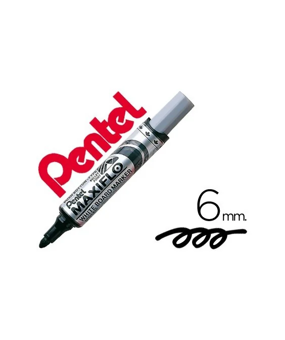 Marcador p/Quadro Branco Pentel Maxiflo MWL5M Preto Marcador p/Quadro Branco Pentel Maxiflo MWL5M Preto