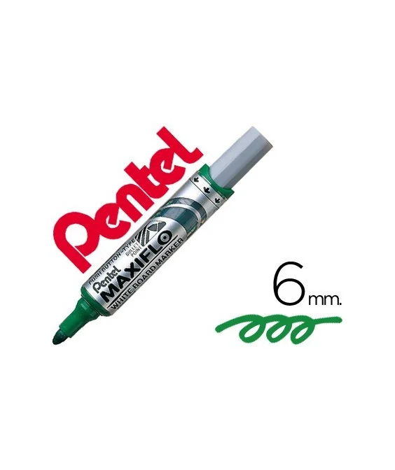 Marcador p/Quadro Branco Pentel Maxiflo MWL5M Verde Marcador p/Quadro Branco Pentel Maxiflo MWL5M Verde