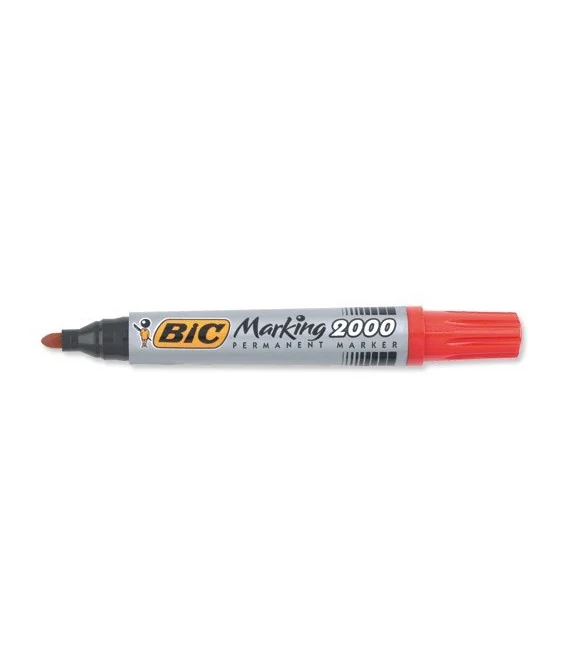 Marcador Permanente BIC Ponta Redonda 2000 Vermelho Marcador Permanente BIC Ponta Redonda 2000 Vermelho