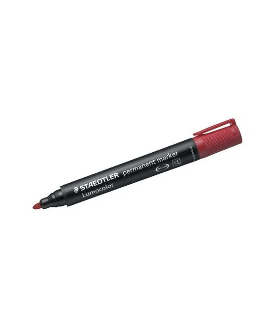 Marcador Permanente Staedtler Ponta Redonda 352 Vermelho Marcador Permanente Staedtler Ponta Redonda 352 Vermelho