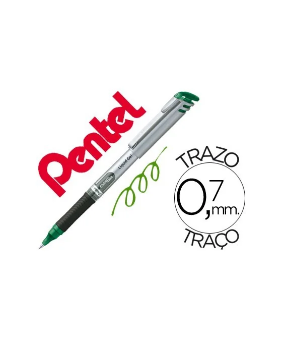 Marcador Roller Pentel Energel 0,7mm BL-17 Verde Marcador Roller Pentel Energel 0,7mm BL-17 Verde