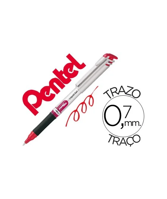 Marcador Roller Pentel Energel 0,7mm BL-17 Vermelho Marcador Roller Pentel Energel 0,7mm BL-17 Vermelho