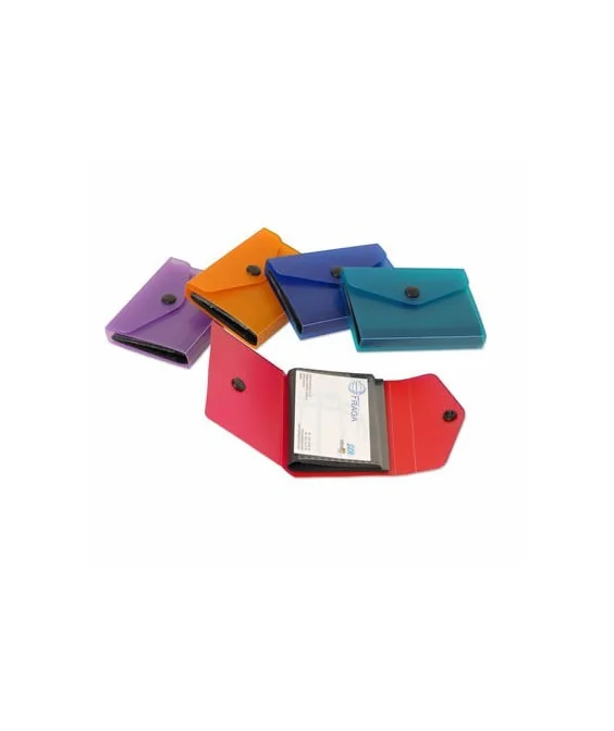 Mini Porta Cartões Visita Office c/40 Bolsas Cores Sortidas 25415 Mini Porta Cartões Visita Office c/40 Bolsas Cores Sortidas 25415