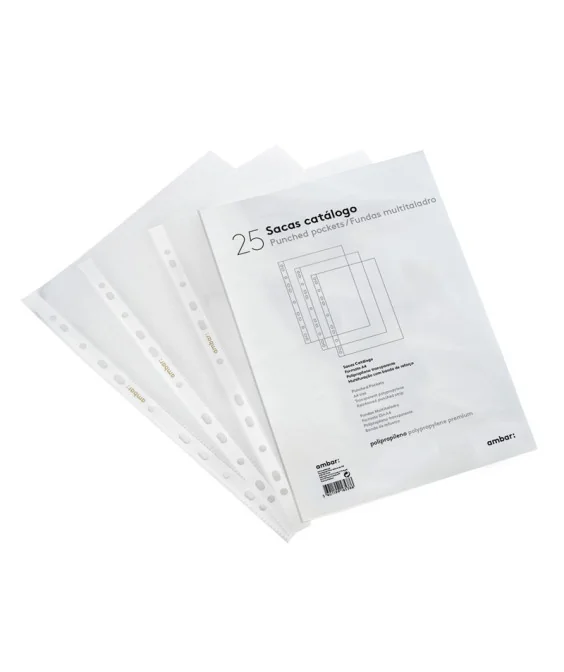 Pack 25 Bolsas Catálogo (Micas) Ambar A4 PP Premium Pack 25 Bolsas Catálogo (Micas) Ambar A4 PP Premium