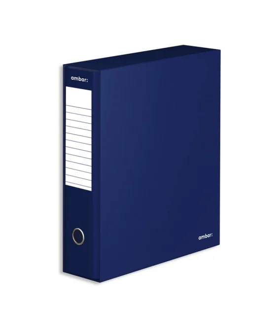 Pasta de Arquivo c/ Caixa Ambar Archiclass A4 L/L 80mm Din Azul Pasta de Arquivo c/ Caixa Ambar Archiclass A4 L/L 80mm Din Azul