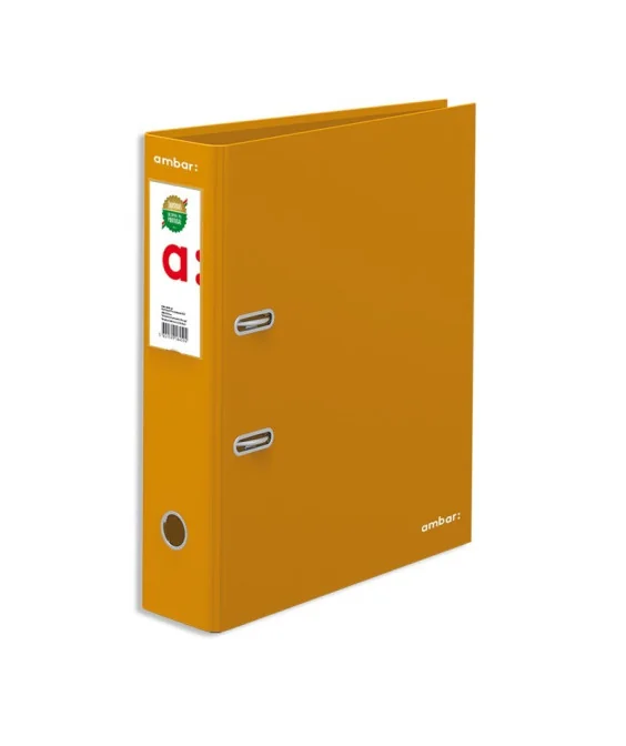 Pasta de Arquivo Ambar A4 L/L 80mm Lisa Amarelo Pasta de Arquivo Ambar A4 L/L 80mm Lisa Amarelo