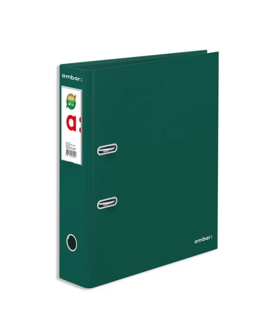 Pasta de Arquivo Ambar A4 L/L 80mm Lisa Verde Pasta de Arquivo Ambar A4 L/L 80mm Lisa Verde
