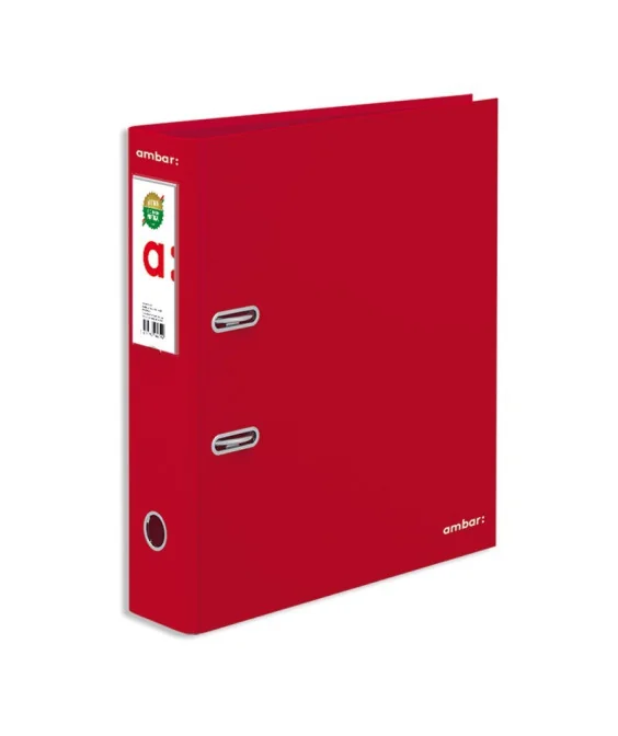 Pasta de Arquivo Ambar A4 L/L 80mm Lisa Vermelho Pasta de Arquivo Ambar A4 L/L 80mm Lisa Vermelho