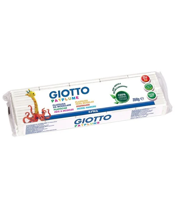 Plasticina Vegetal Giotto Patplume 350grs 510107 Branco Plasticina Vegetal Giotto Patplume 350grs 510107 Branco