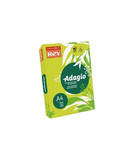 Resma 500 Folhas Papel Fotocópia Adagio A4 80g Fluor 14 Verde Resma 500 Folhas Papel Fotocópia Adagio A4 80g Fluor 14 Verde