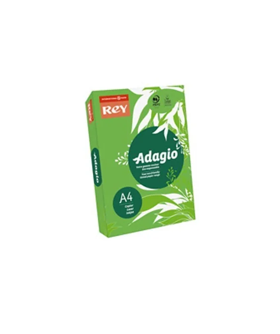 Resma 500 Folhas Papel Fotocópia Adagio A4 80g Intenso 52 Verde Resma 500 Folhas Papel Fotocópia Adagio A4 80g Intenso 52 Verde