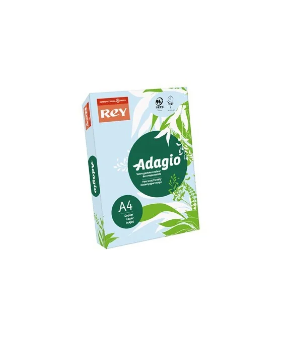 Resma 500 Folhas Papel Fotocópia Adagio A4 80g Suave 01 Azul Resma 500 Folhas Papel Fotocópia Adagio A4 80g Suave 01 Azul
