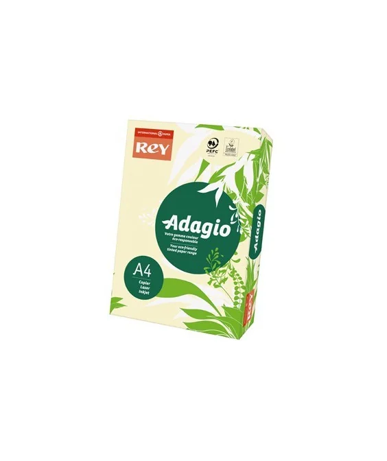 Resma 500 Folhas Papel Fotocópia Adagio A4 80g Suave 93 Creme Resma 500 Folhas Papel Fotocópia Adagio A4 80g Suave 93 Creme